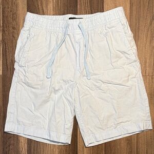 Banana Republic Deck Shorts 8” Inseam Light Blue Drawstring